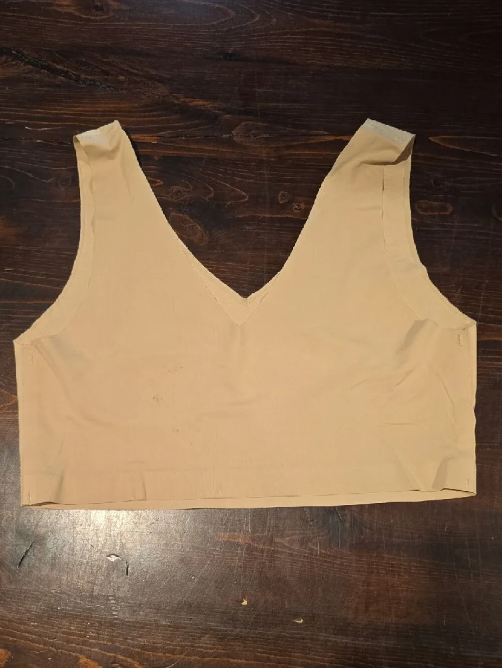 ​F.I.T. Figure Improving Technology Seamless Wireless Bralette Tan Nude Size S